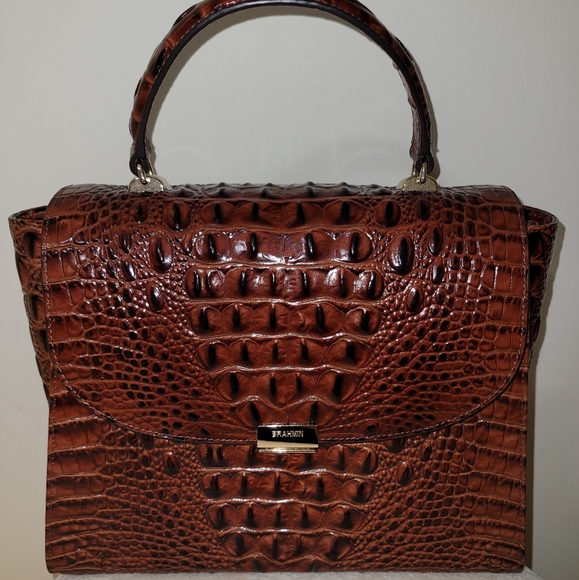 Brahmin Pecan Ingrid Satchel - Picture 1 of 11